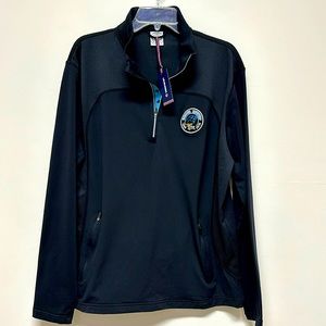 NWT Level Wear Men’s 1/4 Zip with Carolina Panthers & Miller Lite Logo L